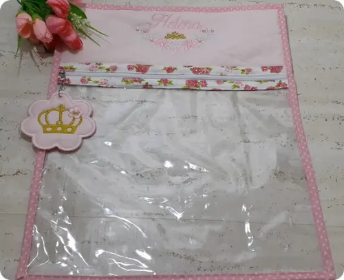 Kit Maternidade Fralda, Saquinho de Roupa e Porta Fraldas