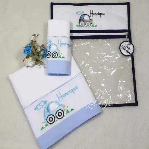 Kit Maternidade Fraldas e Saquinho de Roupa