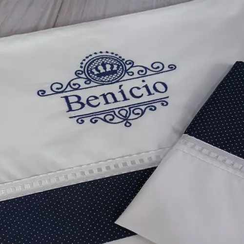 Lençol 400 Fios Carrinho Berço Bebê Personalizado Clássico
