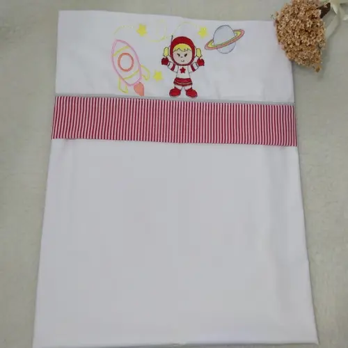 Lençol e Fronha de Carrinho ou Mini Berço Astronauta