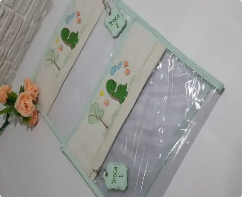 Saquinho Impermeável Maternidade Troca Roupa Bebê