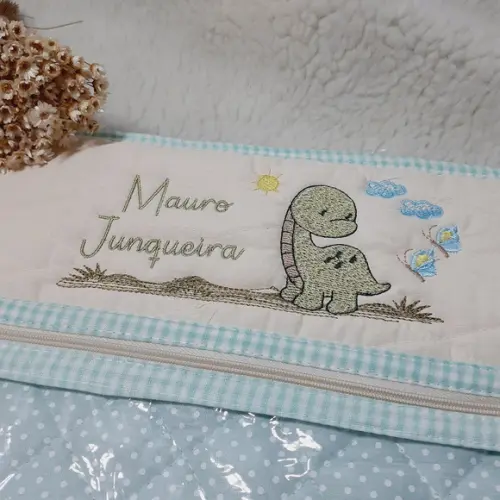 Saquinho Maternidade Personalizado Dinossauro Menino