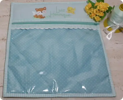 Saquinho Maternidade Organizador Personalizados Bebê Safári
