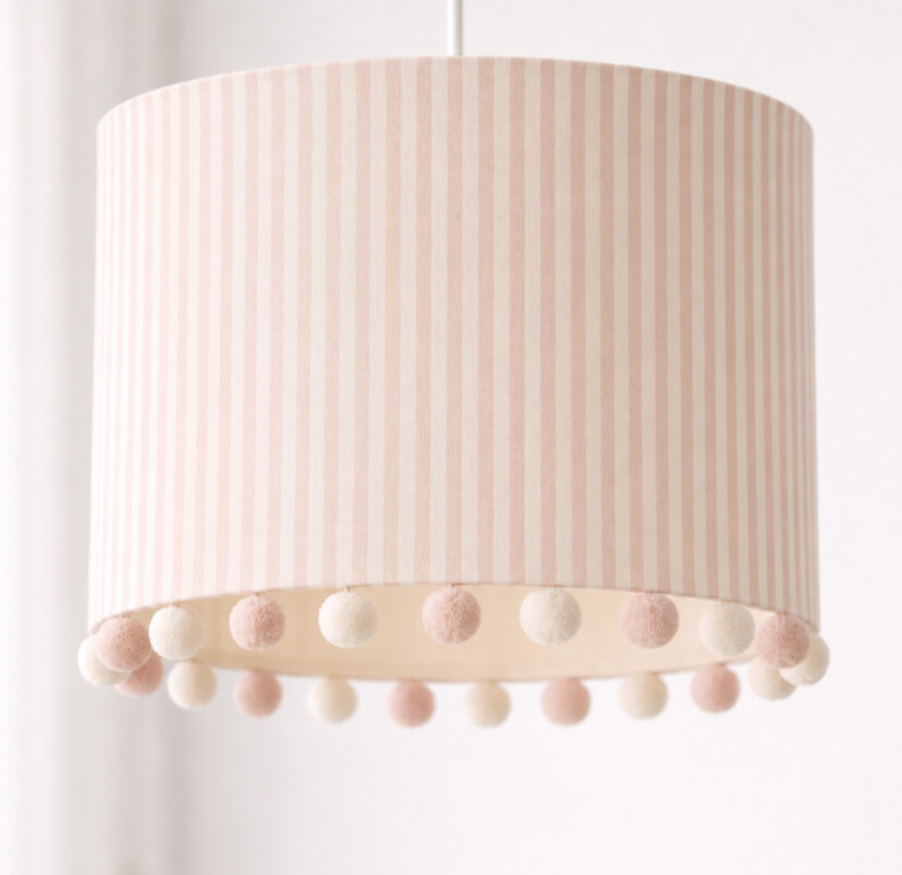 Cúpula listrada rosa (personalizável)
