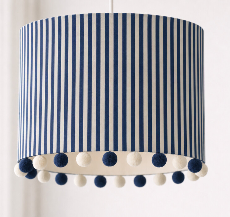 Cúpula listrada azul marinho personalizável