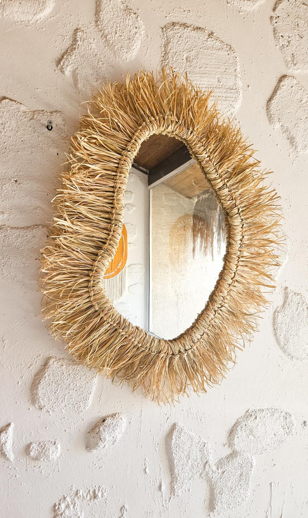 Espelho de palha - 95 cm