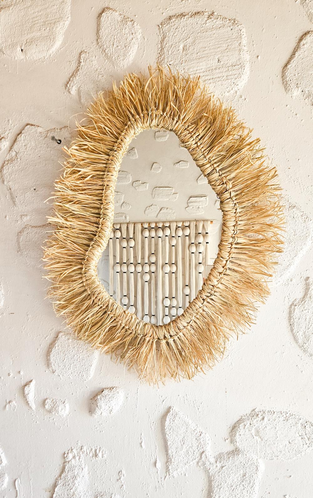 Espelho de palha - 95 cm