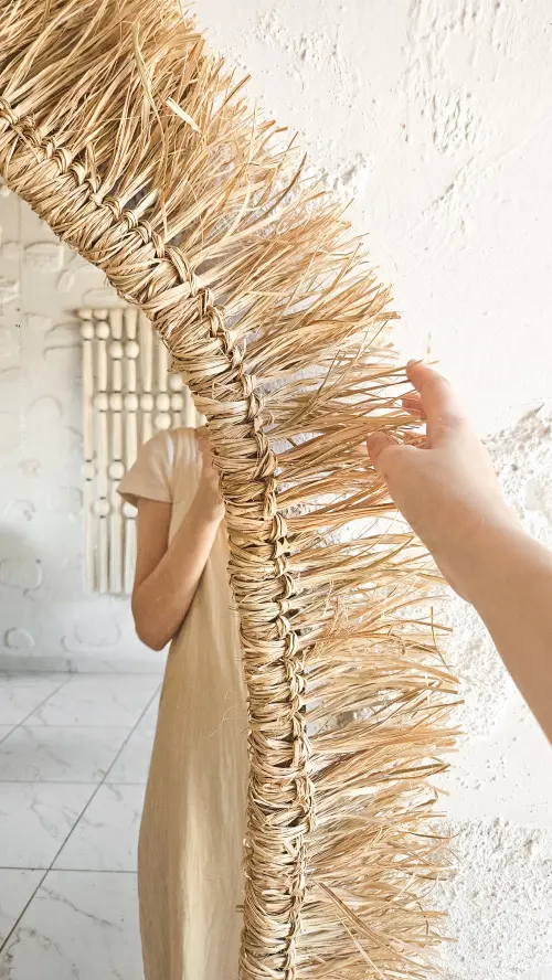 Espelho de palha - 180 cm