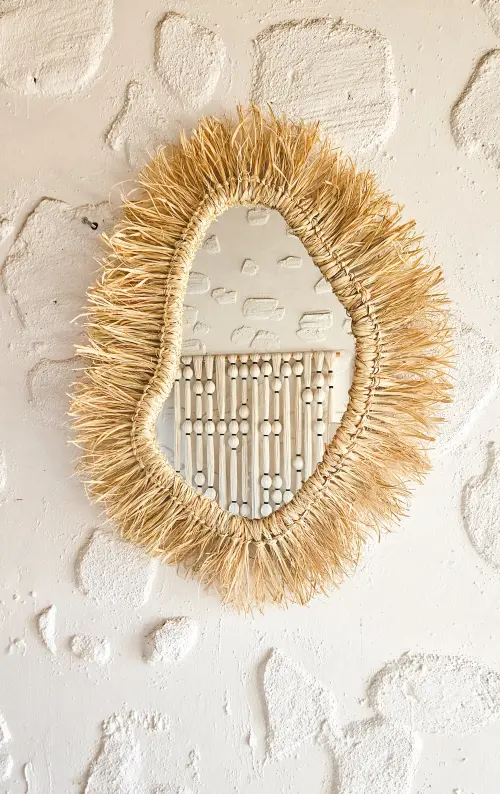 Espelho de palha - 95 cm