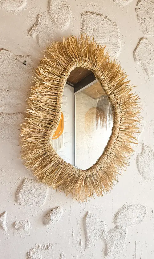 Espelho de palha - 95 cm