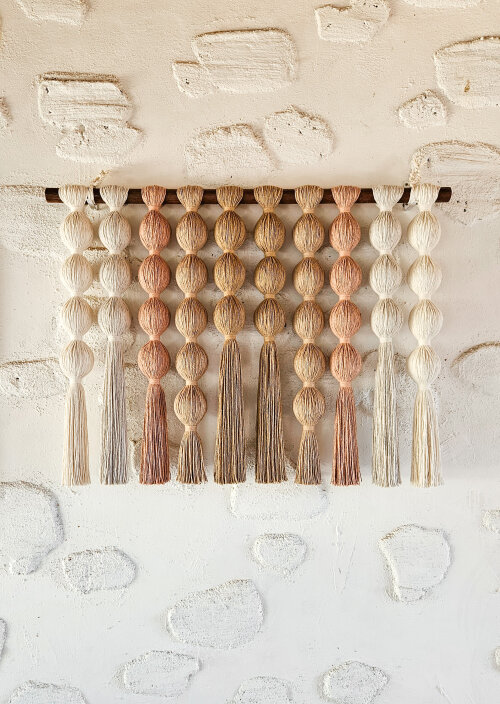 Painel de macramê- Bolas