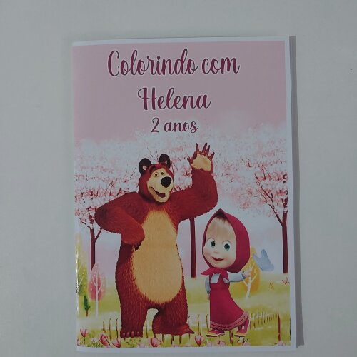 Revistinha de Colorir Marsha e o Urso