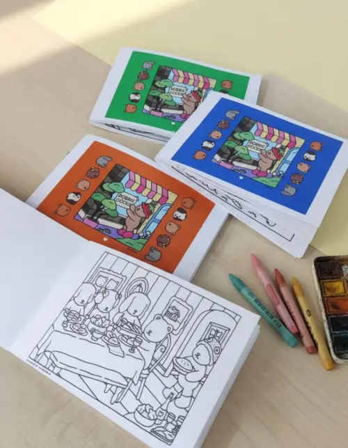 Mini Livro de Colorir Infantil BG Personalizado | Lembrancinha pa