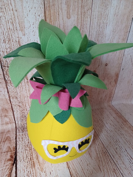 Abacaxi em Feltro 3D