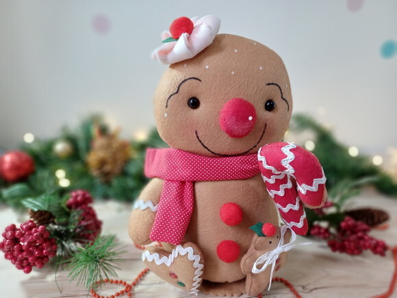 Boneco Gingerbread em Feltro