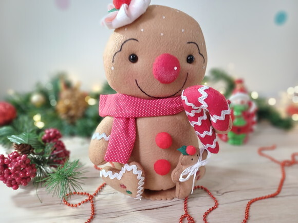 Boneco Gingerbread em Feltro