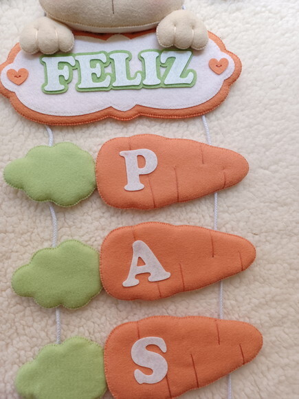 Enfeite de Porta Feliz Páscoa