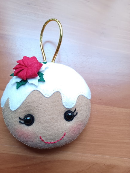 Kit de Pingentes Bolinha em Feltro