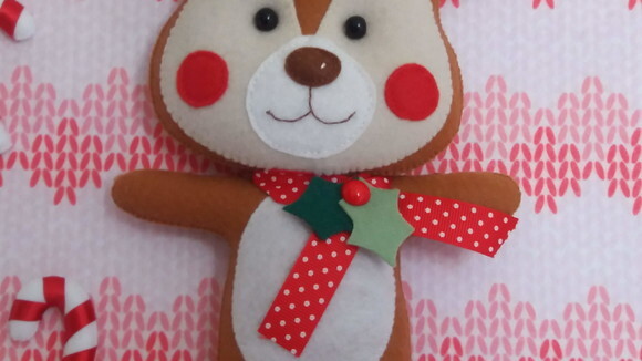 Quadro Bastidor Rena de Natal