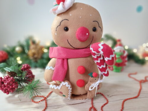Boneco Gingerbread em Feltro