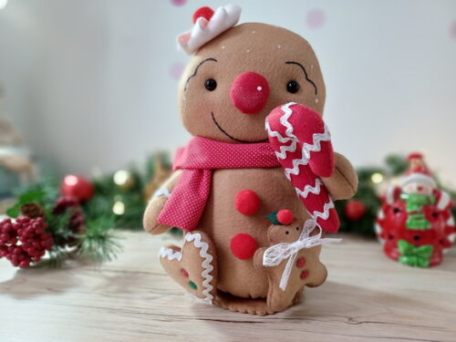 Boneco Gingerbread em Feltro