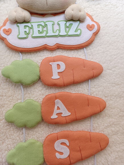 Enfeite de Porta Feliz Páscoa