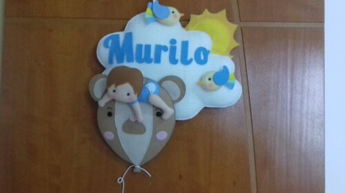 Enfeite Porta de Maternidade Nuvem