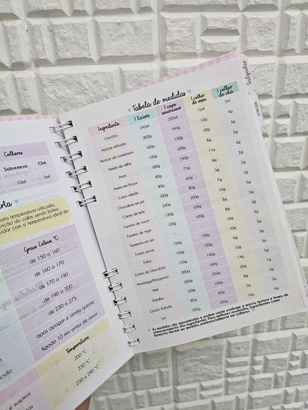 Caderno de Receitas Personalizado Dia das Mães