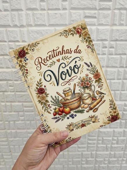 Caderno de Receitas Personalizado Dia das Mães