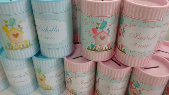 Cofrinho Personalizado Jardim