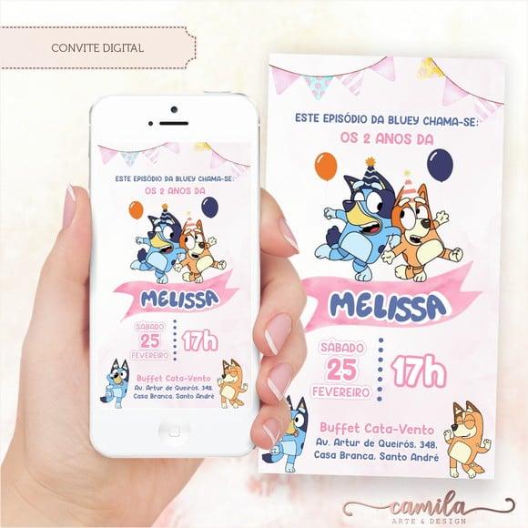 Convite Digital Bluey