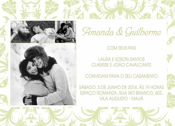 Convite Digital Casamento C/ Fotos