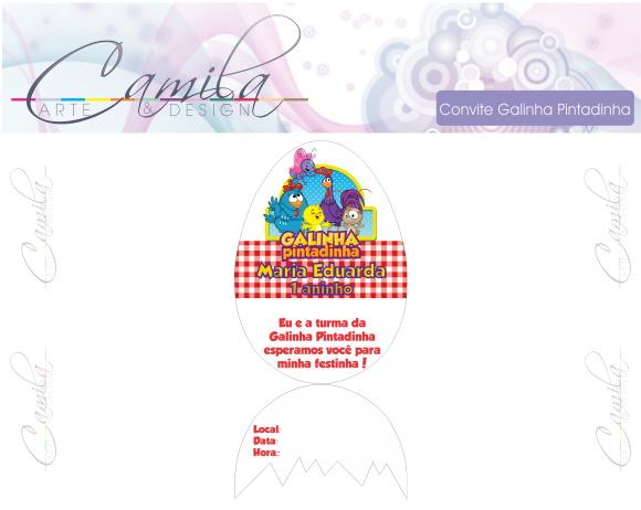 Convite Digital Galinha Pintadinha
