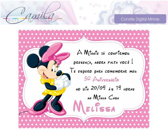 Convite Digital Minnie