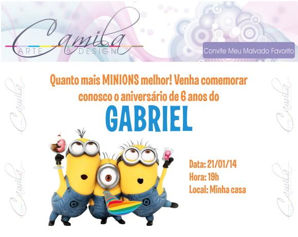 Convite Digital Minions