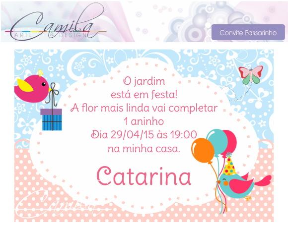 Convite Digital Passarinho