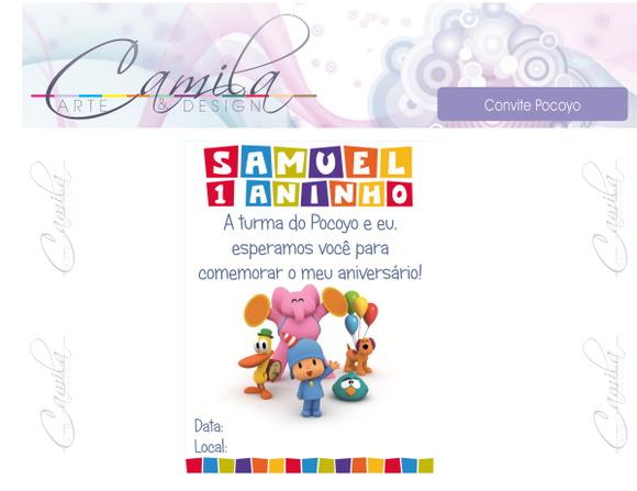 Convite Digital Pocoyo