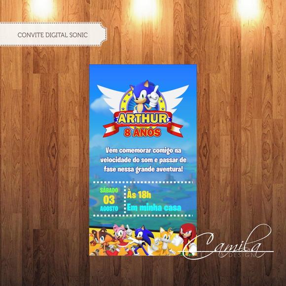 Convite Digital Sonic