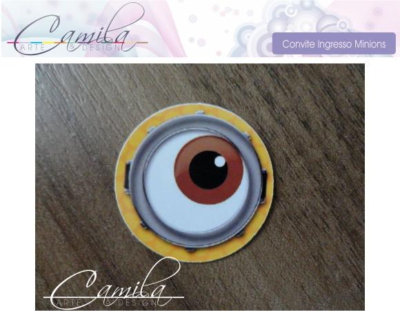 Convite Ingresso Minions