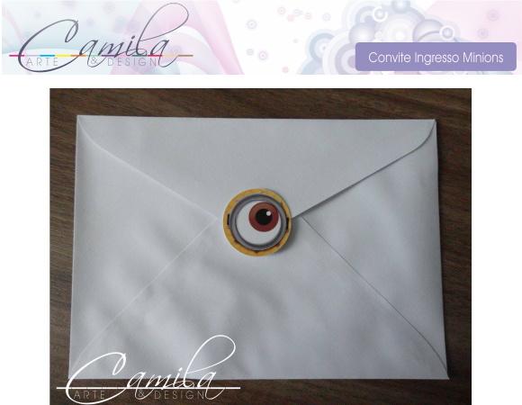 Convite Ingresso Minions