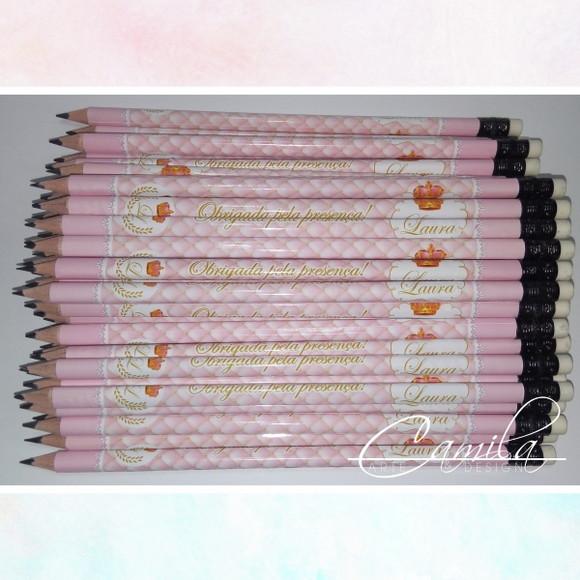 Lápis Personalizado Coroa Realeza