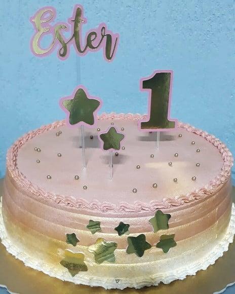Topo de Bolo Estrelas