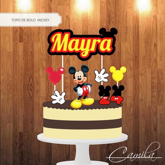 Topo de Bolo Mickey