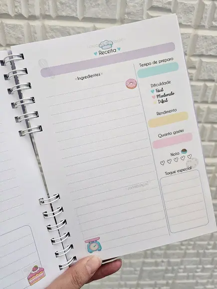 Caderno de Receitas Personalizado