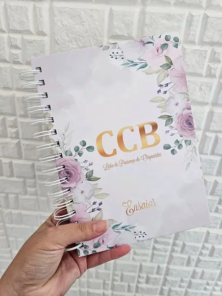 Caderno Lista de Presença Organistas Ccb