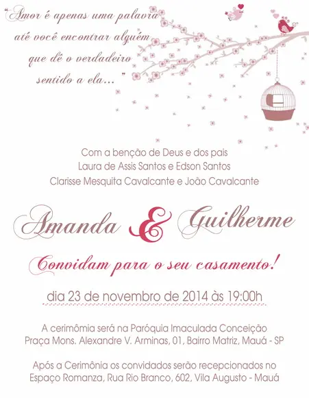 Convite Digital Casamento