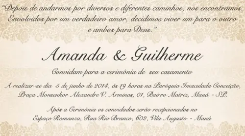 Convite Digital Casamento