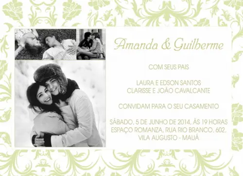 Convite Digital Casamento C/ Fotos