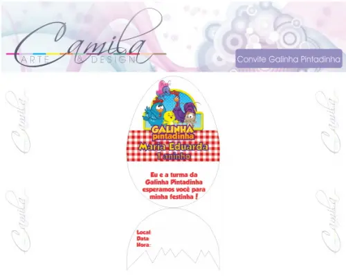 Convite Digital Galinha Pintadinha