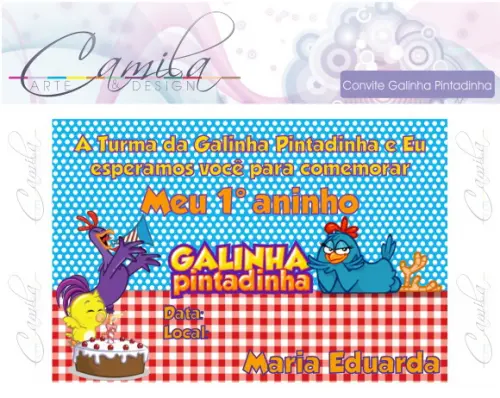 Convite Digital Galinha Pintadinha
